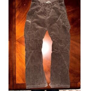 VTG Mason Brown Corduroy Cargo Bootcut Pants Size S 90s Indie Boho Y2K Vintage